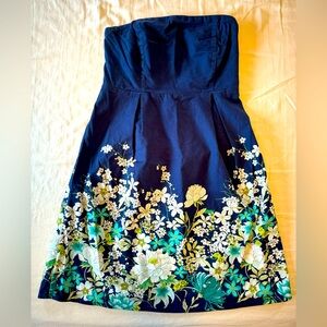Navy blue Old Navy floral dress